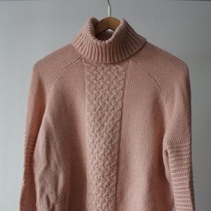 Twik by Simons Pink Turtleneck Sweater Size Small